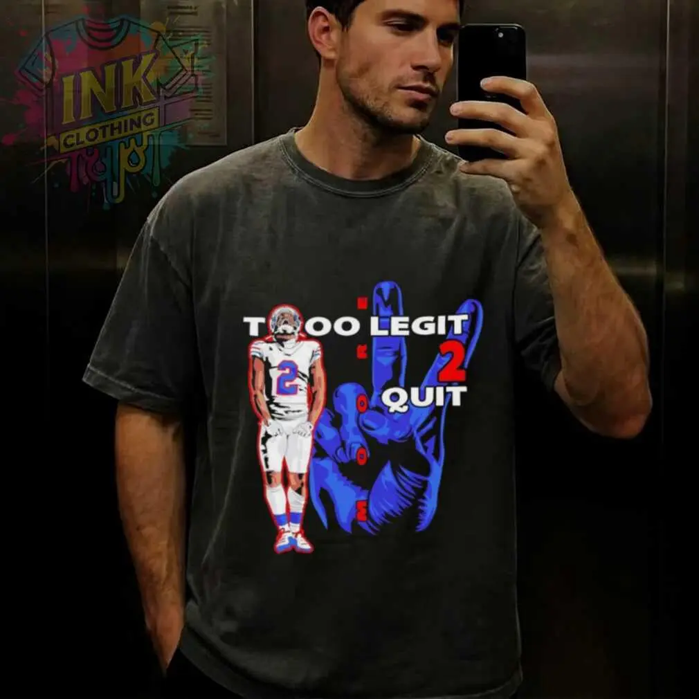 Youth & Adults 2026 Buffalo Bills  DJ Moore 2 Legit 2 Quit Football t shirt
