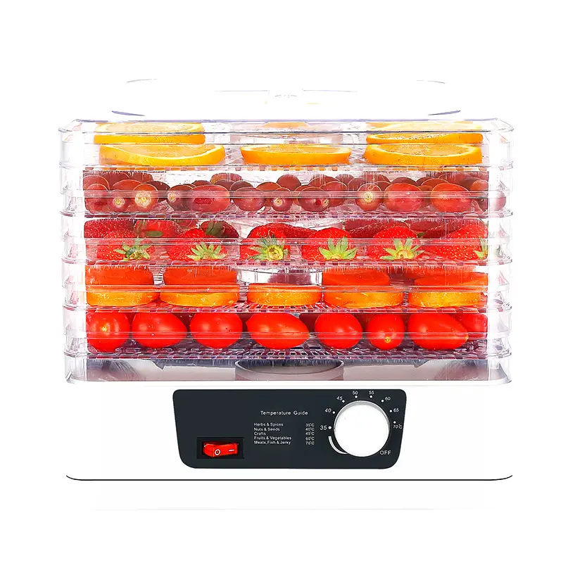 Compact Food Dehydrator Household Dryer for Fruits Vegetables Dried Flowers Herbs Meat Jerky
