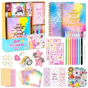 stationery set fluffy pen squishy notebook bundles for family