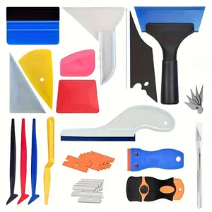 Window Tint & Vinyl Wrap Tools Kit, Mod Toolkit, Windshield & Car Wrap Tint Squeegee, Knife Cutter Kit, Felt Squeegee Tinting Kit, Essential Wrap & WindowTint Kit for Professional Results