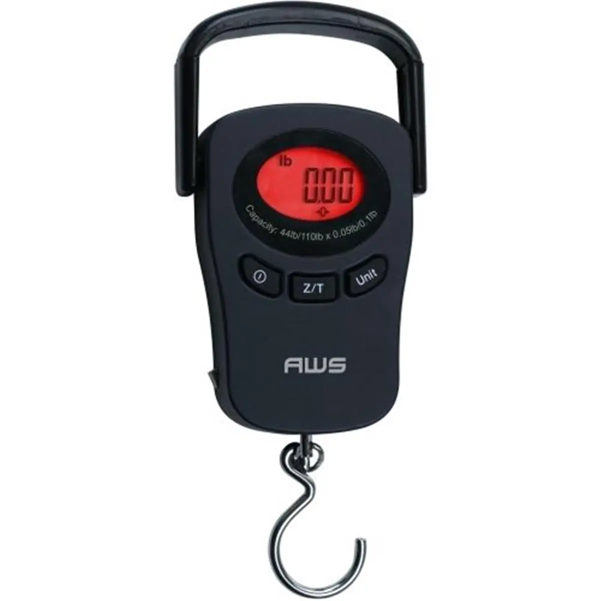 212 MAIN American Weigh Scales PK-110 110lb Digital Hanging Multi-Function Kitchen Tool, Portable Cast Iron Scale with Peak Hold, Rubber Handle, Multi Function Scale