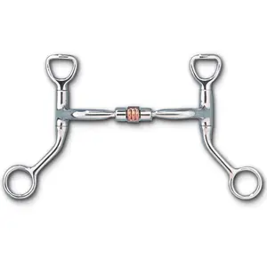 Myler HBT Shank with Comfort Snaffle with Copper Roller Bit