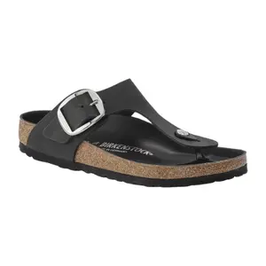 Birkenstock Women's Gizeh Big Buckle Oiled Leather Black