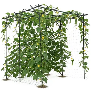 Metal Garden Arch Trellis 78"X78"X78"-Large Outdoor Arch Trellis for Climbing Plants Grape and Cucumber Climbing Trellis, Ideal for Garden, Walkway and Yard