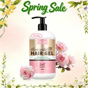 Rose Extract Moisturizing Curly and Wavy Hair Cream - Hydrating and Curl Defining, 13.5 FL OZ Gel Haircare