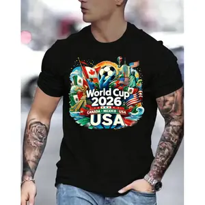 cotton WorldCup2026World Cup Shirts - 2026 World Cup Soccer Shirts - USA World Cup Shirt - Hoodie - Youth and Adult Shirts USA Canada Mexico 2026 World Cup