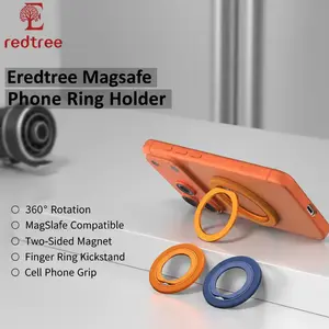 Eredtree MagSafe Phone Ring Holder for iPhone 17 Pro Max 16 15 14 13 12 360° Rotation Two-Sided Magnetic Strong Hold Stress Relief Accesorios Smartphone Cellphone Mount Stand