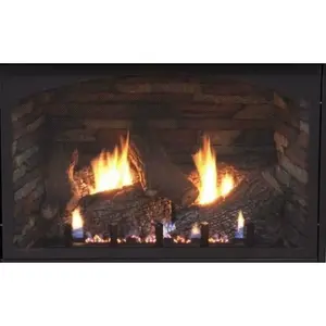 Empire  30 in. Super Sassafras Vent Free Refractory Log Set - 7 Piece