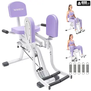Hip Adductor & Abductor Machine 2-in-1 for Women, Adjustable Resistance Inner & Outer Thigh Trainer for Home Glute Workout - WERMAH