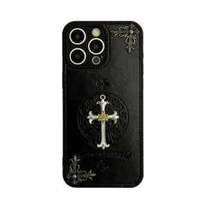 Applicable iPhone Protective Case 17promax Cross iPhone 15, Personalized Male Design, Durable Protection, Perfect Fit for Daily Use