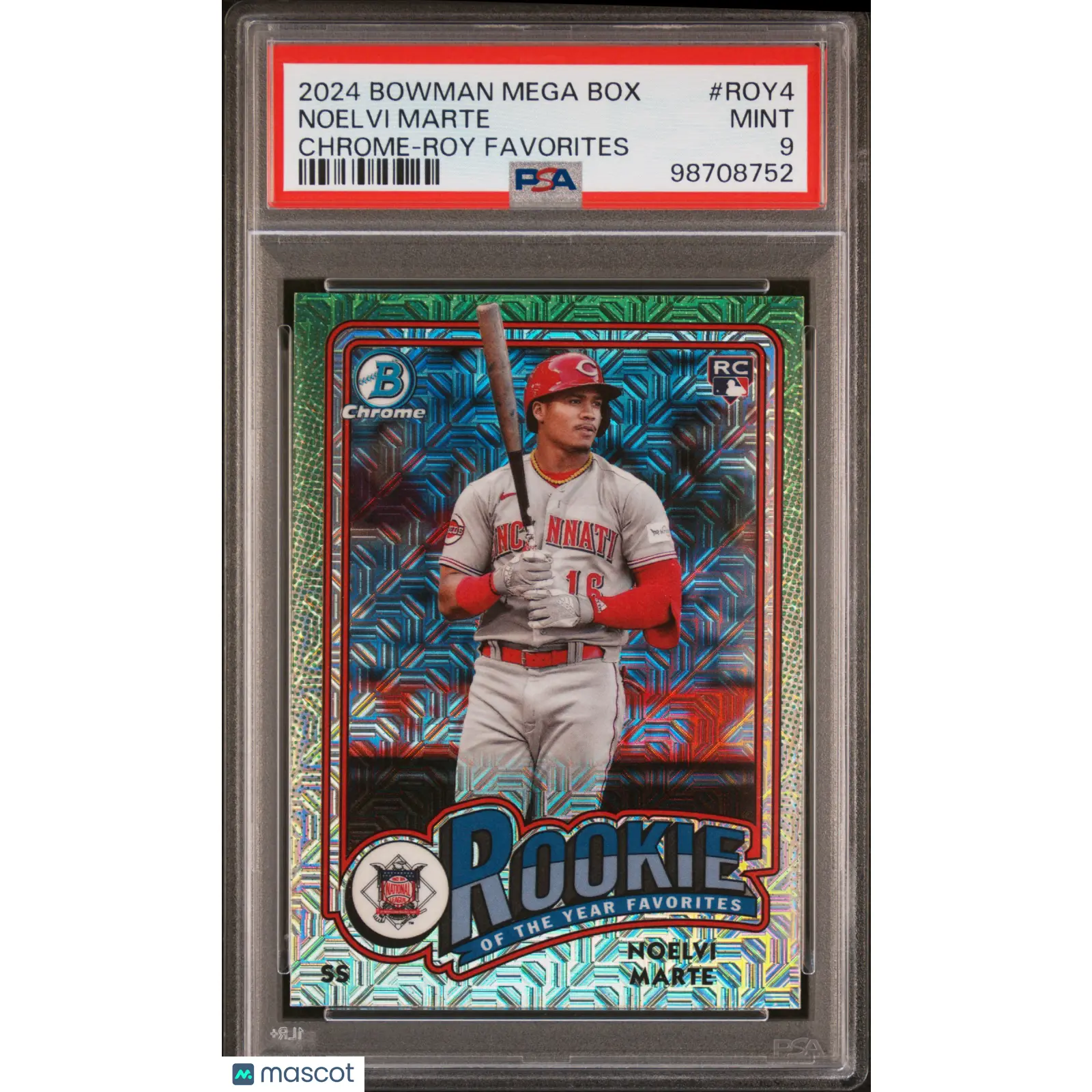 Noelvi Marte PSA 2024 Bowman Mega Box Chrome Rookie Of The Year Favorites 9