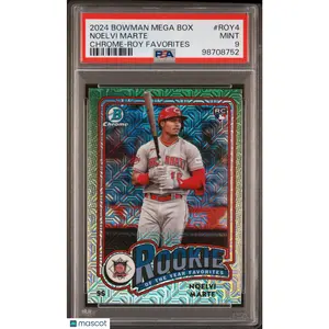 Noelvi Marte PSA 2024 Bowman Mega Box Chrome Rookie Of The Year Favorites 9