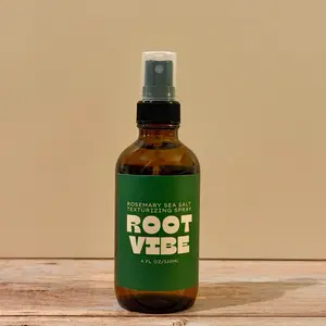 Root Vibe Rosemary Sea Salt Texturizing Spray 100% Organic Premium Oils for Hair Thickness Strength Natural Health Solution with Organic Sea Salt for Volume 4 FL OZ