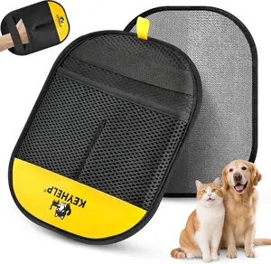 Pet Hair Removal Glove for Dogs & Cats, Newly Upgraded Reusable Electrostatic Pet Hair Glove, Magic Brush Pet Hair Remover Tool for Clothing, Couch, Carpet, Car Seat KEYHELP