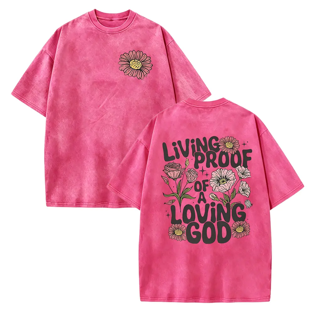 Washed T-shirt-Red