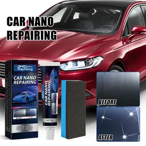 Rayhong Car Coating Liquid Wax with Nanopolymers for Enhanced Gloss & Durability Water-Proof Scratch Sealing Glaze Plated Crystal Decontamination and Polishing 20g