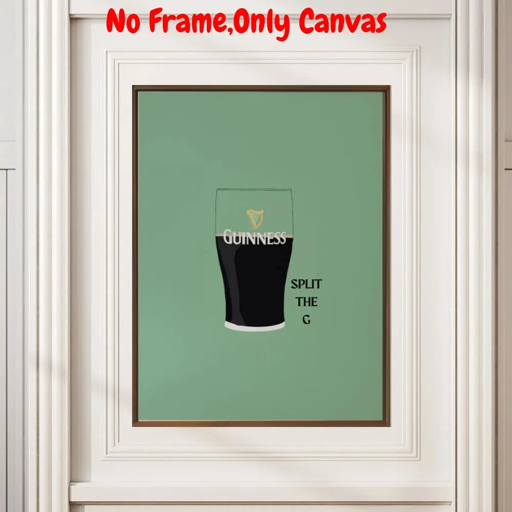 Guinness Beer Pattern Unframed Painting, Unframed Art Print, Modern Wall Art, Wall Decor for Home Living Room Bedroom, Home Decor, Room Decor, Ornaments, Home Decor Products, Decoration