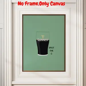 Guinness Beer Pattern Unframed Painting, Unframed Art Print, Modern Wall Art, Wall Decor for Home Living Room Bedroom, Home Decor, Room Decor, Ornaments