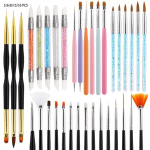 ✨Professional Nail Art Brush Set｜Includes Carving Brush, Liner Brush, Dotting Brush, and Blending Brush with Multiple Combination Options｜Salon-Grade Professional Configuration｜Essential Tool for Nail Artists, Nail Art Tools