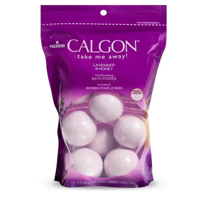 Calgon Bath Fizzies, Lavender & Honey, 8 pcs
