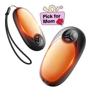 【Gift for Mom】Hand Warmers Rechargeable 2 Pack Electric Hand Warmer Magnetic Ultrathin Portable for Men Women Christmas Hiking Golf Hunting Accessories