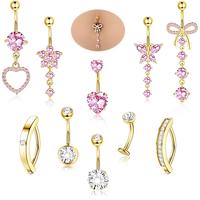 gold-white & pink cz