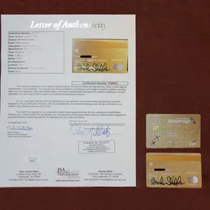 Brooke Shields Signed JSA Authenticated Credit Card