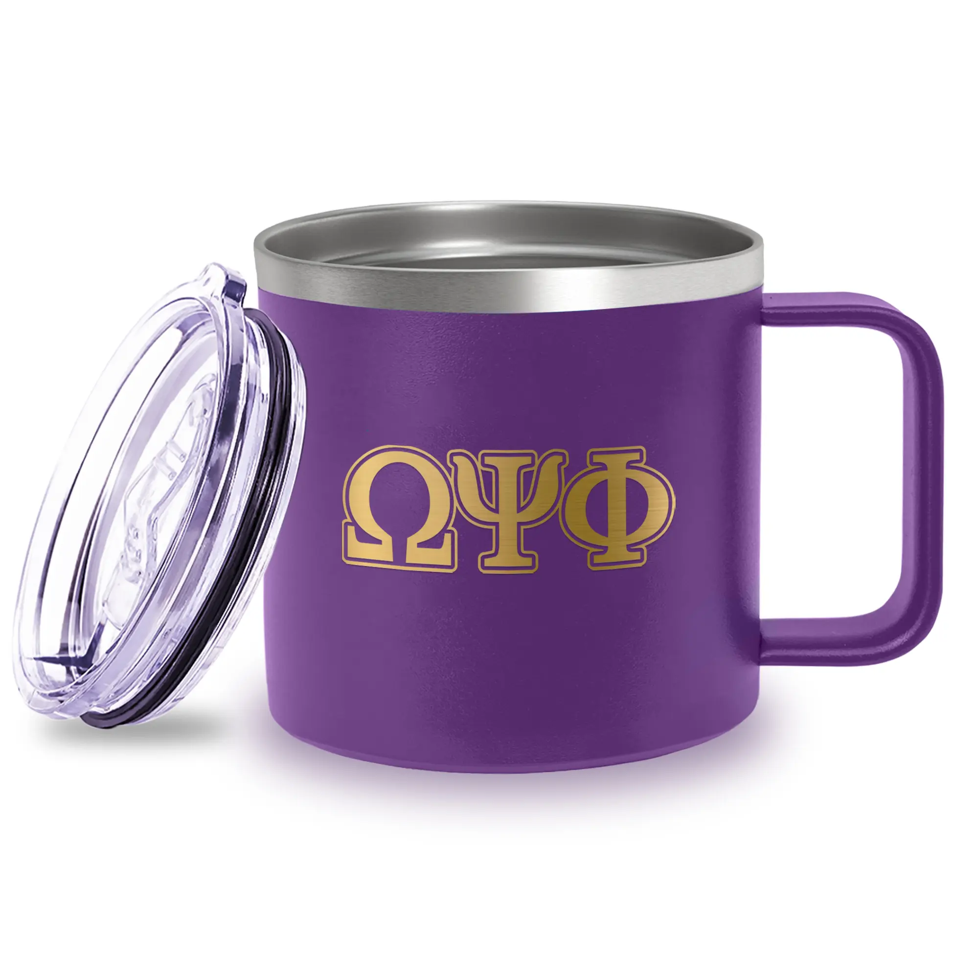 BBGreek Omega Psi Phi - 14 oz Insulated Coffee Mug - Official Vendor