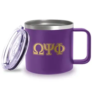BBGreek Omega Psi Phi - 14 oz Insulated Coffee Mug - Official Vendor