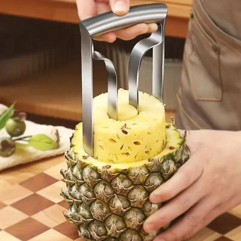 1PC Pineapple Knife Peeler Pineapple Peeler Household Stainless Steel Fruit Peeler Eye Cutting Pineapple Tool Kitchen Gadgets Utensils