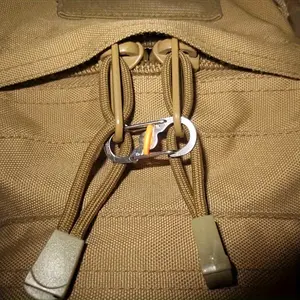 1pc S-clasp Stainless Steel Travel Bag Buckle Hook Keychain, Key Chain Anti-theft Buckle, Outdoor Hiking Backpacking Buckle
