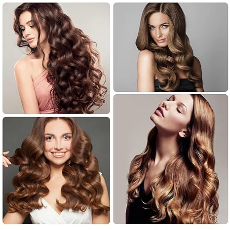 24pcs Self-adhesive Hair Curlers and Clip Set,12pcs Set of Large Self-adhesive Curling,12pcs Duckbill Clips, for Thick Thin Long Medium Short Hair Bangs DIY Hairdressing Tool, Professional Heat Conductivity, Long Lasting Hold for Voluminous Waves ﻿