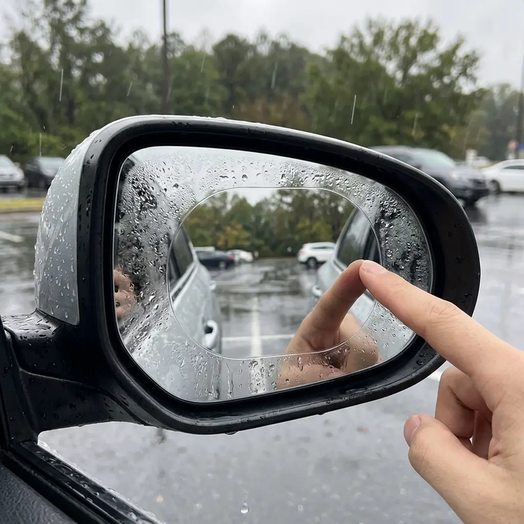 4PCS Anti Fog Rainproof Car Mirror Films HD Nano Water Repellent Protector For Rearview Side Windows
