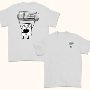 Doodlebob Monster 2 Sided T-Shirt, Funny Drinking T-Shirt, Full Color, For Men, For Women, Unisex T-Shirt, Gift For All Menswear Top