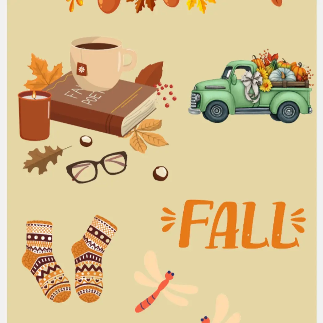 Fall Sticker Collection - Autumn-Themed Stickers for Planners Laptops and More - Easy Peel and Stick Decorations for Fall Enthusiasts