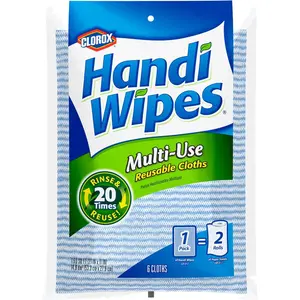 CLOROX Handi Wipes Multi-Use Reusable Cloths, 6 Count