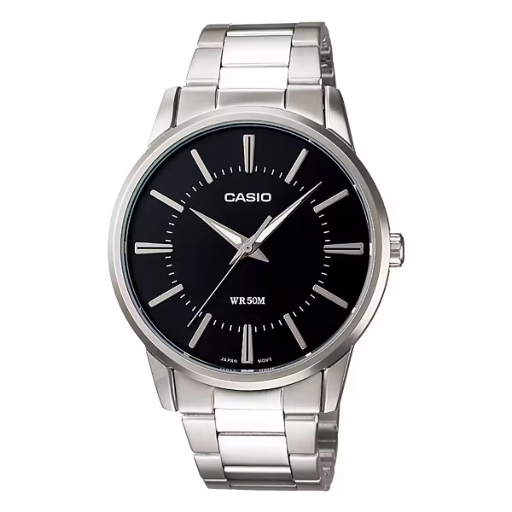 Casio Men’s Stainless Steel Analog Watch with Black Dial - MTP-1303D-1AV