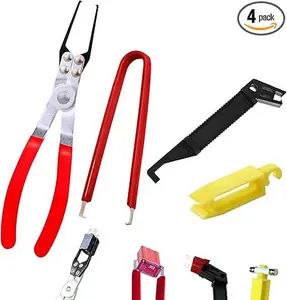 Relay Fuse Puller Pliers Set 4-Pack - Professional Automotive Tool Kit 304 Stainless Steel Electrical Removal Tool for Car Truck