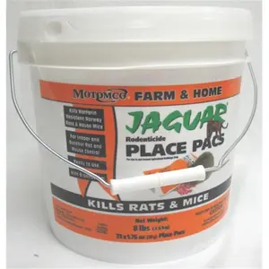 Motomco Ltd Jaguar Rodenticide Pail 73 50 Gm Pacs - 31473