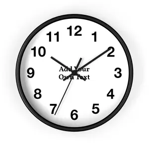 Customizable Wall Clock | Personalized Name Photo Clock, Custom Wall Clock