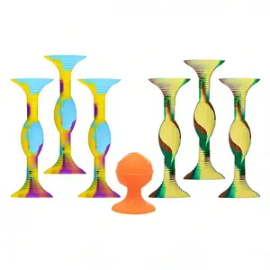 Double-Sided Suction Cup Darts Dart Silicone Soft Toy Creative Mixed Color Darts Pop Darts Suction Cup Bullseye Target