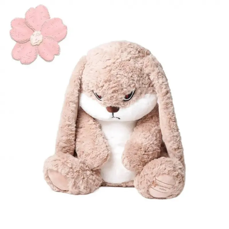 Plush Stuffed Toy - Perfect Gift for Your Moody Friend, Soft Huggable Stuffed Animal for Toys & Hobbies Enthusiasts funny bunny doll