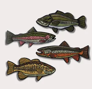 Fish Patches, Custom 3 pack, Fishing Patch, Fishing Gifts, Freshwater Fishing, Saltwater Fishing