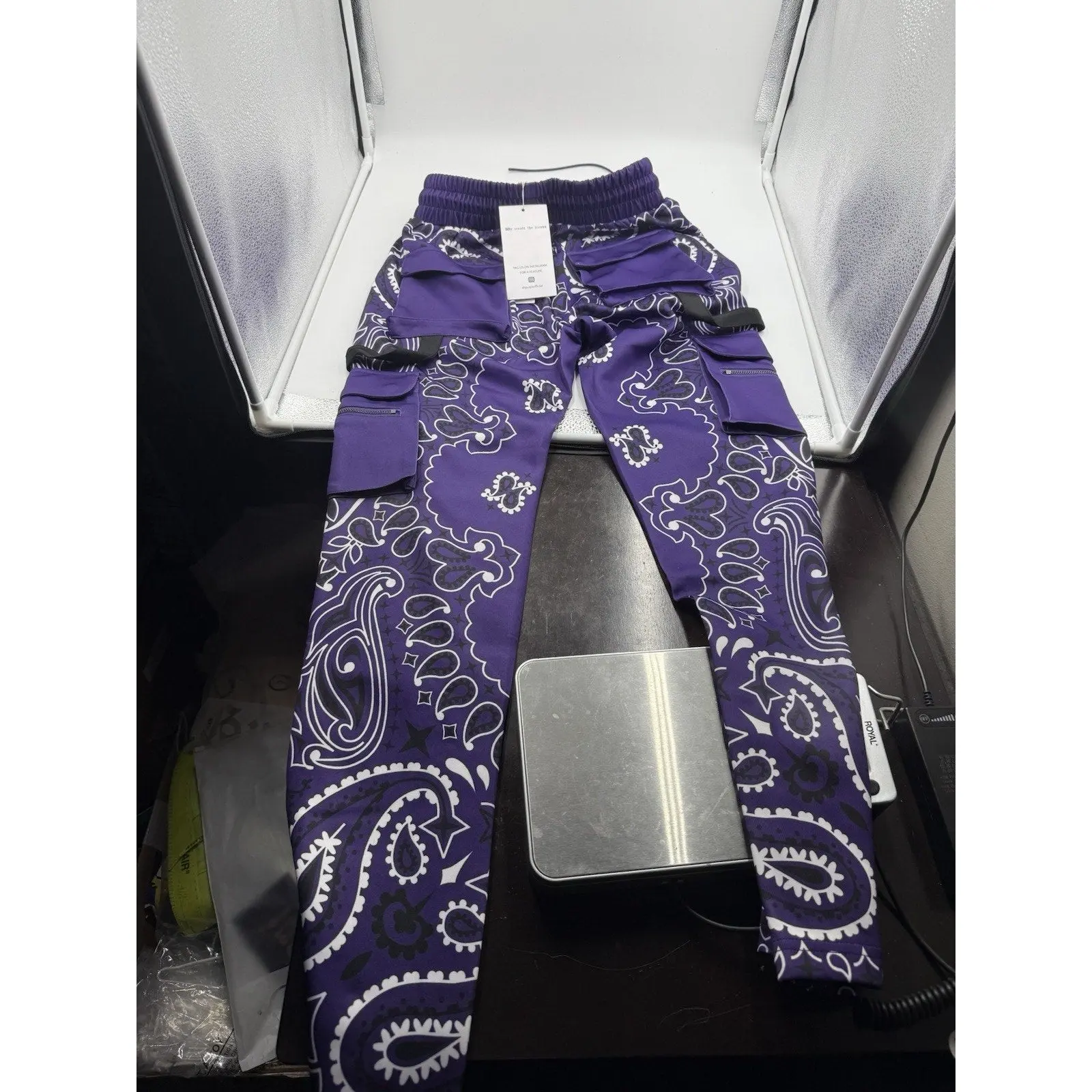Men's Designer Joggers in Rare Purple, Limited Edition Full Length Cut for Athletic Occasions and Sporty Chic Casual Wear, Athletic Wear, Jogger Pants, Casual Sport