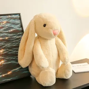 Bunny Jellycat Stuffed Plush Rabbit, Soft Fluffy Bunny Doll, Cozy Cuddle Toy, Easter Surprise Gift, Adorable Baby Shower Present, Snuggly Home Decor Plush