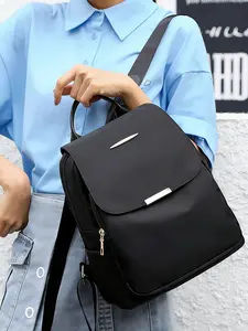 Waterproof,Lightweight,Anti Theft Minimalist Nylon Flap Backpack School Bag For Graduate,Teen Girls,Freshman,Sophomore,Junior & Senior In College,University & High School,Perfect For Outdoors,Travel & Back To School,School Bag,Valentine's Day, New Year