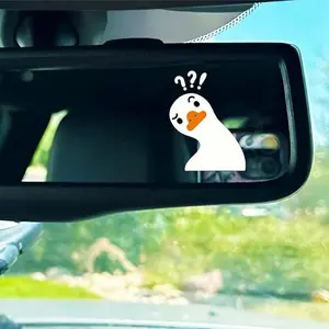 Rt280/281 Car Rearview Mirror Stickers, Stickers for Cars, Funny Duck Decals, Waterproof Vinyl, 2 Pcs Set, Perfect for Mom Dad Friends, Window Bottle Stickers