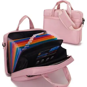 Accordian File Organizer with Handle,12 Pocket Expanding File Folder with Zipper,File Folder Organizer with Multi Pockets Heavy Duty Accordian File Organizer ()