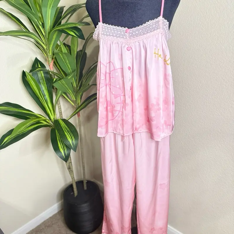 Sleepwear Latin - Striped Pajama Set Comfortable Nightwear