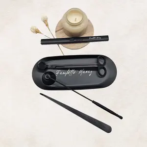 5-Piece Candle Accessory Set in 4 Colors | With Rechargeable Lighter, Wick Trimmer & Damper